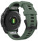 Astorgos 22mm Bracelet Compatible avec Garmin Fenix 7/7 Pro/6/6 Pro/5/5 Plus/Forerunner 965/955/945/Instinct Solar/Instinct 2, Quick Remove Bracelet de Sport Souple Etanche, Vert Armée/Noire
