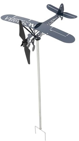 Mipcase Veleta de Hierro Forma para Techo y Decoración Exterior Elegante Instalación para Patio y Garaje Material Duradero