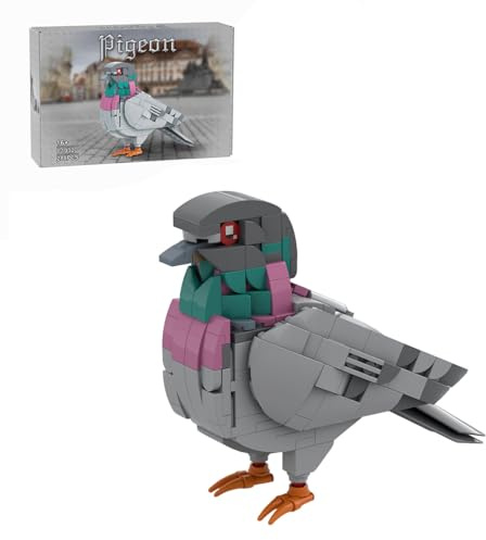Engineerkiter Ensembles de construction d'oiseaux de pigeons sauvages, oiseaux mécaniques à collectionner, kits de modélisme créatif, blocs de construction, cadeaux pour adultes – 255 pièces conçues