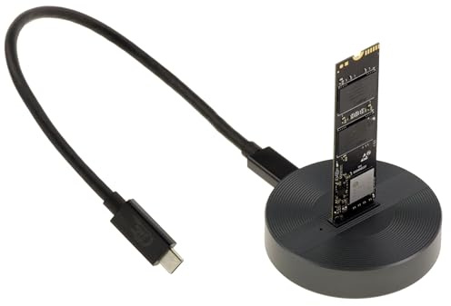 KALEA-INFORMATIQUE Base de Aluminio con conexión USB4 o Thunderbolt 40G para SSD M2 NGFF NVMe con Cable de Alta Velocidad