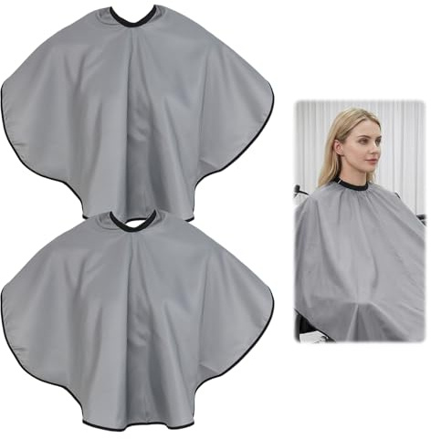 Astralong 2 Pz Capas de Peluquería Corta, Capa para Cortar el Pelo Cortas Profesional, Capa de Salón de Peluquería Impermeable, Capas de Barbería para Estudio y Hogar, Capas de Maquillaje/Afeitado