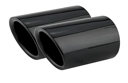 Auspuffblende Auto Auspuffendrohr-Abdeckung Für VW Für Touran Für Tiguan Für Mk2 Für Golf Für Mk7 Auspuff SchalldäMpfer(Schwarz)
