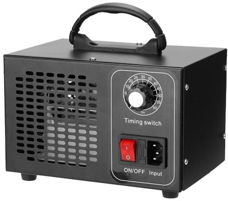 Ozongenerator, Ozongerät Ozonisator Industrieller 60000mg/h O3 Ozon Luftreiniger mit 60 Min Timer Geruchsneutralisierer Geruchskiller für Wohnung Räume
