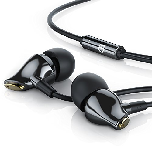 LIAM & DAAN In-Ear Kopfhörer Swan Ceramic High End Earphone Design – 3,5 mm Klinkenanschluss - verstärktes Kabel – Knickschutz - Swan Gold Edition