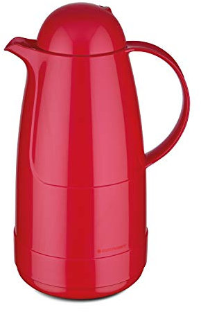 ROTPUNKT Isolierkanne 215 Christine 1,5 l | Zweifunktions-Drehverschluss | BPA Frei- gesundes Trinken | Made in Germany | Warm + Kalthaltung | Glaseinsatz | Shiny Bubblegum