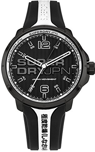 Superdry HerrenArmbanduhr Analog Quarz Silikon SYG216BW