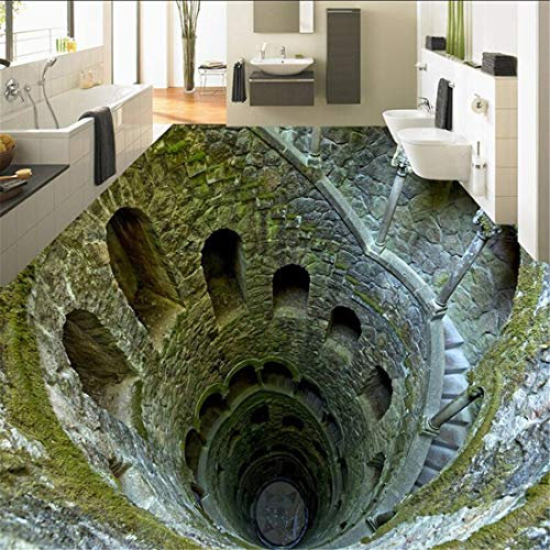 3D Stereo Super Schock Mine Boden Malerei Wandbild Fototapete Wohnzimmer Badezimmer PVC Wasserdicht , 200 * 140 cm