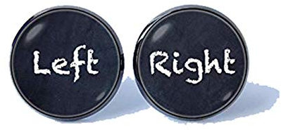 Bloody devil Personalisierbare Manschettenknöpfe mit Bild, links und rechts, witzige Manschettenknöpfe für Männer, Geschenk für Ehemann, Geschenk für Freund, Herren, Schmuck, weiße Worte,