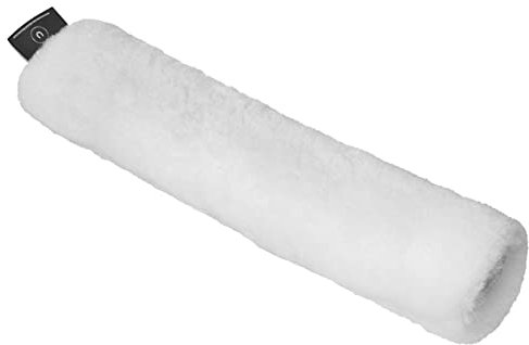 Werner Christ Horse ® Lammfell Genickriemenschoner – Pferde Genickschutz aus echtem Fell für Trensenzaum, Halfter, Kopfstück und Zaumzeug, one Size (32 cm), Schaffell in weiß