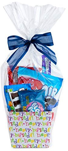 Purple Q Crafts Transparente Geschenktüten aus Zellophan, 40,6 x 61 cm, klein, 1,2 mm dick, 20 Stück