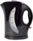 Kitchen Perfected 2000W 1.7L Electric Cordless Kettle - Dual Water Level Windows with Cup Indicators - Washable Filter ? On / Off Indicator Light -Automatic Safety Shut-Off - E1524BK - Black