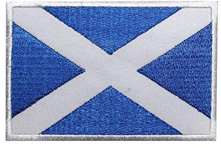 Scotland National Flag Iron On Patch Sew On Patch Embroidered Patch/Badge for Clothes