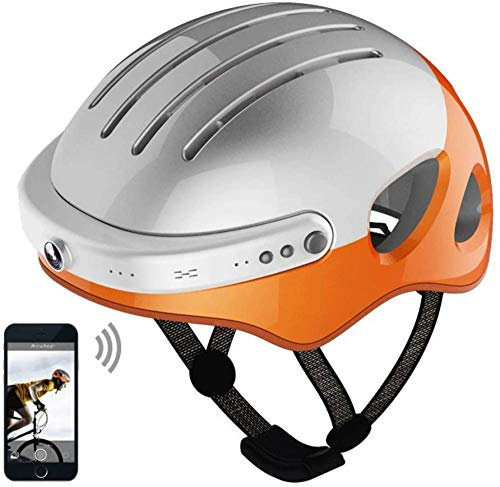 Intelligent Bicycle Helmet Bluetooth Handsfree With Front Camera And Bluetooth Speaker For Cycling Mounting Adventure Skateboarding Motorcycle-Black_X-Large Uptodate