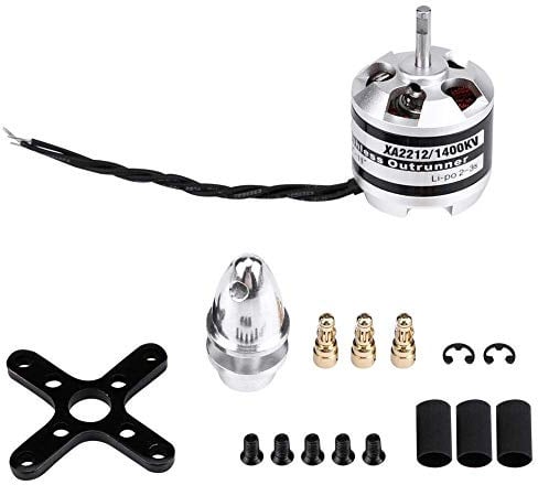 Dilwe Bürstenloser RC Quadcopter Motor, EMAX XA2212 820KV / 980KV / 1400KV 2-3S Bürstenloser Motor RC Upgrade Zubehör für RC Quadcopter Multi-Rotor Flugzeuge(1400KV), Zubehör für Modellflugzeuge