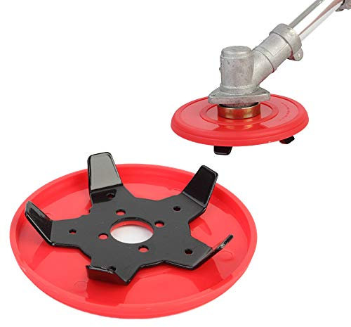 Tondeuse à gazon à 5 dents, lame de débroussailleuse rouge, aiguiseur de tondeuse à gazon, plateau de désherbage pour plateau de désherbage, accessoires de machine