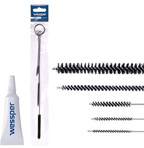 Wessper Grasa Silicona Plemont 5g, con 5X cepillos Limpieza. Grasa de Silicona para cafeteras automáticas, Juntas, instalaciones sanitarias. Silicona Grasa para Accesorios alimentarios