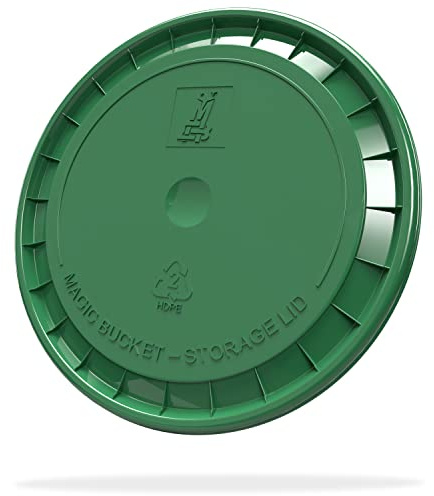MAGIC BUCKET | PROFI Eimer Deckel für Auto Wascheimer Dunkelgrün | kompatibel mit 5GAL (20L) & 3,5 GAL (12L) Buckets von GritGuard, Cleaneed, Cleantech, MaxShine, ADBL, Liquid Elements & Chemical Guys