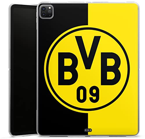 DeinDesign Silikon Hülle kompatibel mit Apple iPad Pro 12.9 (2020) Case Tablet Hülle BVB Borussia Dortmund Wappen