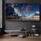 Out-Space Planet Galaxy Poster Universum Sterne Planeten Leinwand Gemälde Drucke Wandkunst Große Landschaftsbilder Wandbild 60x123cm (24x48in) Rahmenlos