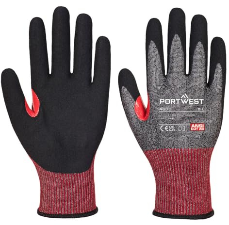 CS AHR18 Nitrile Foam Cut Resistant Level F Gloves (Medium)