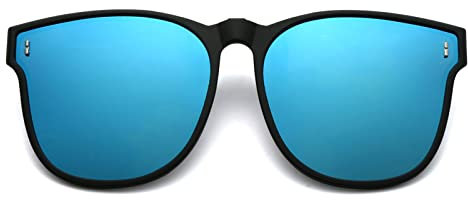 Long Keeper Polarisierte Sonnenbrille Clip für Brillenträger - Sonnenbrille Zum Aufstecken Polarisiert, Sonnenbrillen Aufsatz Brille Damen Herren