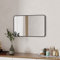 Boromal Spiegel Schwarz 40x60cm Spiegel Rechteckiger mit Metallrahmen Badspiegel Wandspiegel Schwarz für Badezimmer, Schlafzimmer, Gäste WC
