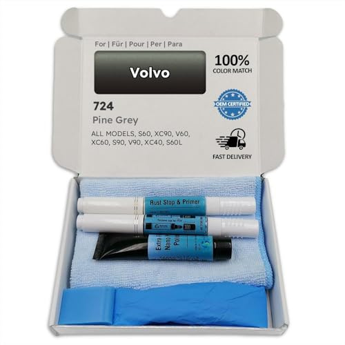 Genuine Colors Lackstift Pine Grey 724 für Volvo Grau S60 XC90 V60 XC60 S90 V90 XC40 S60L