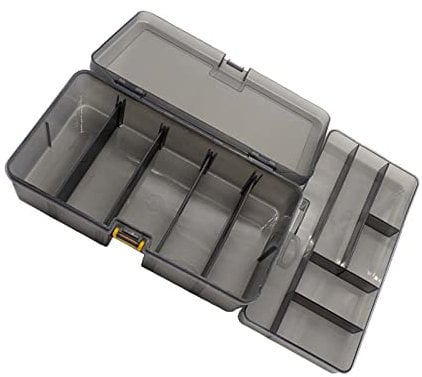 Fishing Tackle Box 2 Layer Fishing Lure Hook Tackle Box Detachable Fishing Tackle Storage Organizer Box for Storing Swivels Jigs Hooks Sinker