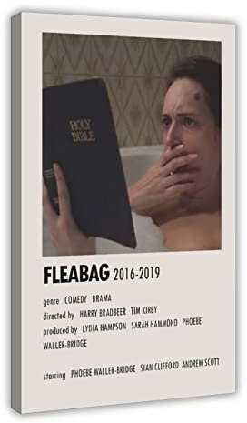 JDRC Serie Fleabag Vintage 2 Leinwand Poster Schlafzimmer Dekor Sport Landschaft Büro Zimmer Dekor Geschenkrahmen 60 x 90 cm