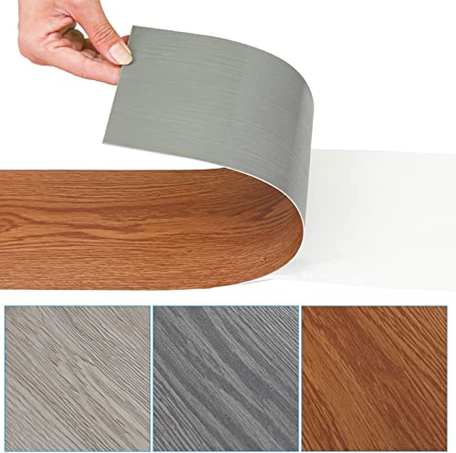 Vigevee PVC Bodenbelag Selbstklebend, Vinylboden Rutschfest, Wasserfest, Vinyl Laminat Rutschfeste Dekor-Dielen für Fußbodenheizung - 91,5cm x 15,2cm x 1.5mm - 4.88 m² / 35 Fliesen (Classic Warm Oak)