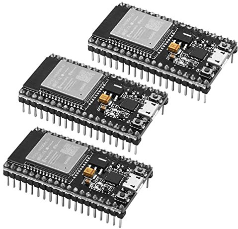 ESP32 ESP32 Wroom 3 Stück ESP32-WROOM-32D Entwicklungsboard MicroUSB-Schnittstelle 2.4GHz Dual-Mode WiFi + Bluetooth Dual Cores Microcontroller für Arduino（38PIN）