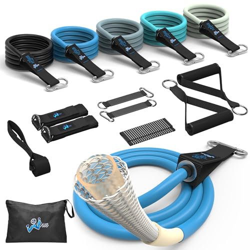 Resistance Bands, Exercise Band for Fitness Workout, Resistance Bands Set Men Up to 150lbs, Stretch Bands for Exercise with Handles, Suitable for Heavy Resistance Training, Shape Body, Yoga