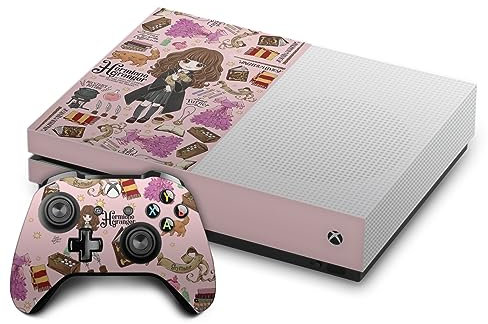 Head Case Designs Licenza Ufficiale Harry Potter Modello Hermione Grafica Vinile Sticker Gaming Pelle Adesivo Compatibile con Xbox One S Console And Controller Bundle