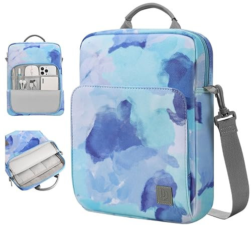 Dadanism 9-11 Inch Tablet Sleeve Bag Carrying Case with Shoulder Strap for iPad (A16) 11, iPad 10th Gen 10.9 Air 5/4, i-Pad Air/Pro 11, i-Pad 9/8/7th 10.2, Galaxy Tab A9+ Plus 11,Graffiti blue