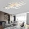Qiaomao Modern Design LED Deckenleuchte Dimmbar 65W Rechteckige Deckenleuchte, 3000K-6000K Wohnzimmer Deckenlampe Weiß Mit Fernbedienung, Für Schlafzimmer Wohnzimmer Küche Schmücken(80cm)