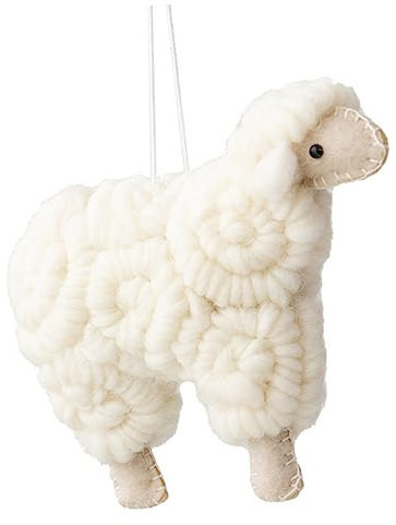Amosfun Lamm Schaf Ornament Weihnachtsdekor Weihnachtsbaum Hängen Foto Requisiten Party Favor Für Weihnachten
