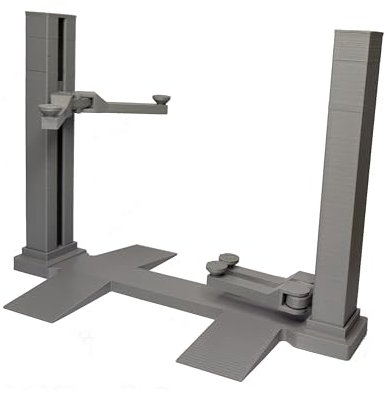 3D M Lifting Platform for 1:18 Vehicle as Kit Car Model Making Diorama Model Display Case Accessory Set Exhibition 1/18 Grey