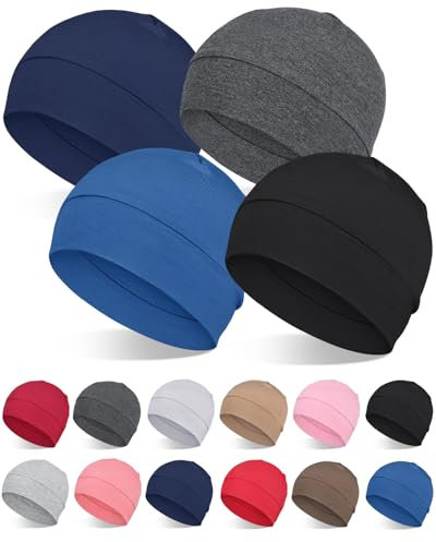 Schlafmütze für Chemo Baumwolle Männer Frauen mit Haarausfall Glatze Kopfbedeckung Krebs Beanie für Frauen