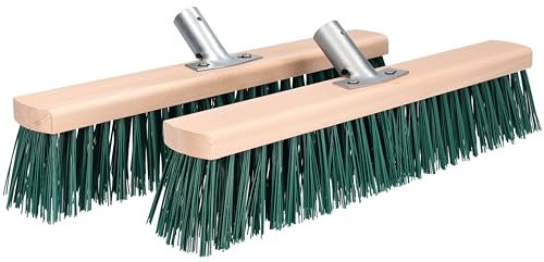 ToolSpace Spazzola per la pulizia stradale e pavimentazione, scopa stradale 40 cm, per uso esterno, scopa da giardino