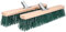 ToolSpace Straßenbesen 40 cm - 2 Stück - Holz Kehrbesen für den Terrasse, Garage, Pflaster, die Wege, PET Borsten Industriebesen mit Stielloch Schrubber ohne Stiel Saalbesen Gartenbesen Großraumbesen