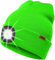 ATNKE LED Beleuchtete Mütze mit Licht,Wiederaufladbare USB 4 LED Beleuchtete Laufmütze Extrem Heller Lampe Winter Warme Stricken Mütze Technik Geschenke für Herren und Damen/Fluorescent Green