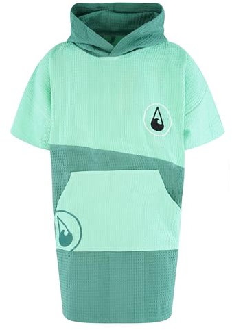 WAVE HAWAII Bade-Poncho Damen & Herren Breese, Größe L/XL, 170-200cm, 100% Baumwolle Surf-Poncho Erwachsene, Travel-Handtuch mit hoher Wasserabsorption, Umziehhilfe Strand Erwachsene