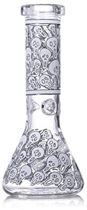 Leuchtende Glas Blumenvase, 9,8 Zoll Handgemachte Leuchtende Glasvase, Fluor Zierende Sternen Klare Blumenvasen Leuchten in der Dunklen Dekorativen Hydro Po Nischen Vase, (2)