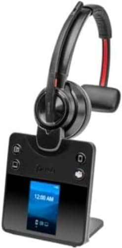 Poly Savi 8410 Office - Savi 8400 Series - Headset - On-Ear - DECT/Bluetooth - Wireless - Black - Certified for Microsoft Teams