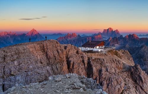 GUOHLOZ Puzzle 1000 Teile Classic Puzzle DIY Kit Holzspielzeug Unique Gift Home Decor, Italien, Gipfel, Landschaften, 75x50cm