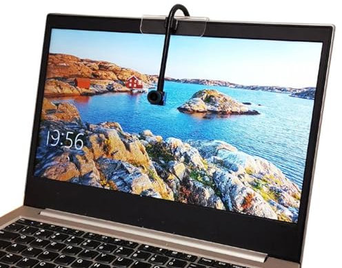 Gugxiom 8MP Webcam für PC, Center Cam Middle Screen Webcam, USB Webcam für Plug & Play Kamera für Online-Kurse, Videokonferenzen