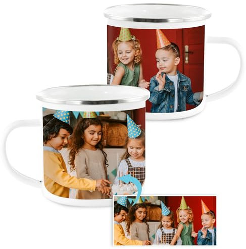 Taza Personalizada con Foto | Tazas Personalizadas con Foto | Tazas Originales para Regalar | Taza Personalizada Foto | Taza Metal Taza Metalica Taza Original | Regalo Original Regalos Personalizados