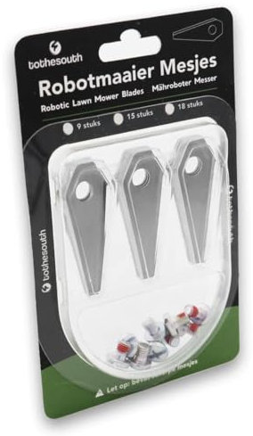 3x To the South® Robot cortacésped Cuchillas de acero adecuado para Honda Miimo HRM 40 Live - 3 piezas
