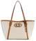 GUESS Damen Sebina Tote Tragetasche, Schultertasche, Natur/Karamell