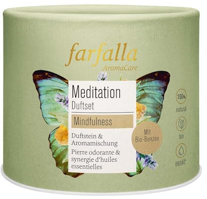 Farfalla Aroma-Steinset, Benzoe, Bergamotte, Weihrauch, Vanille u.a., Aromatherapie-Set, 5 ml